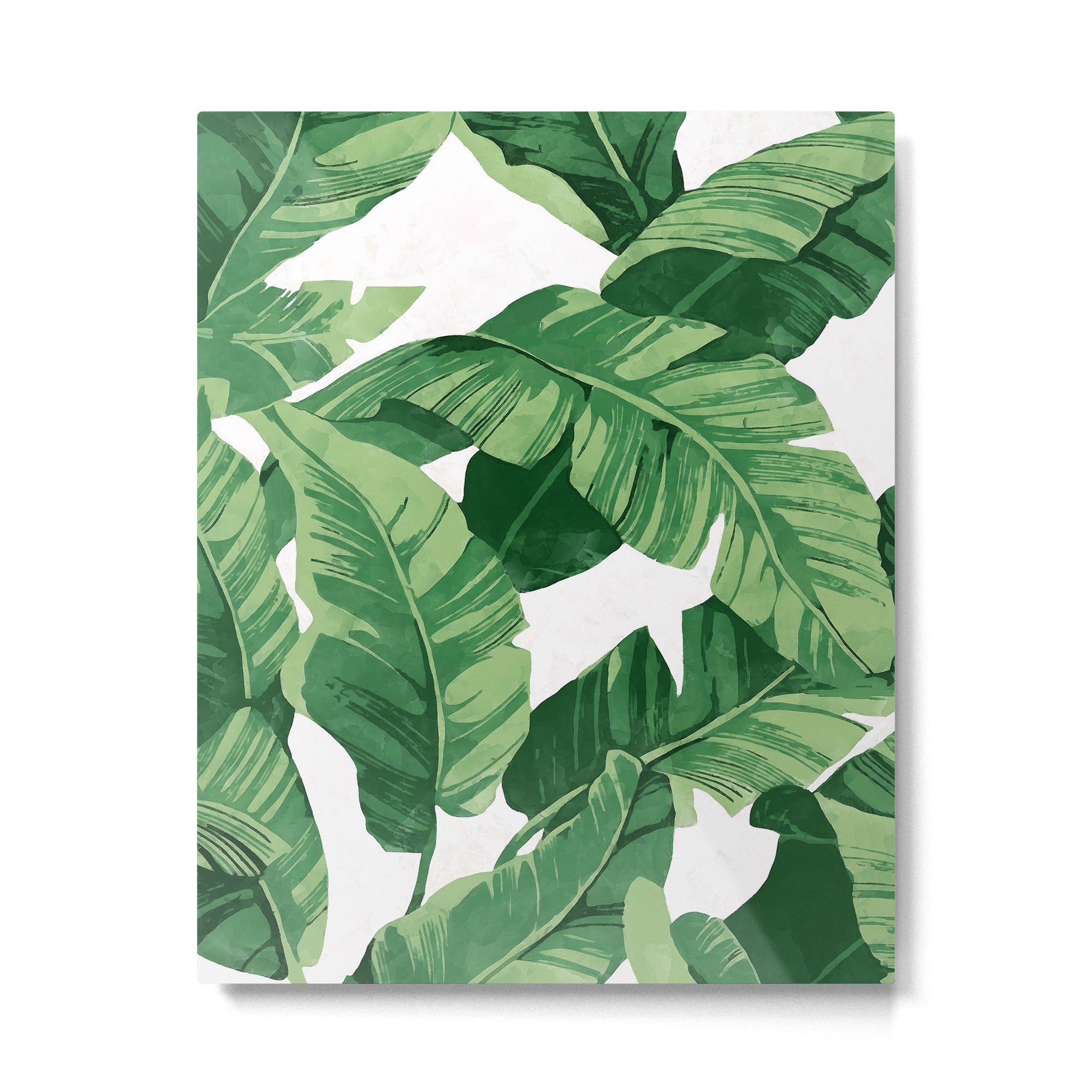 Tropical banana leaves IV Metal Print Gallery Image 4