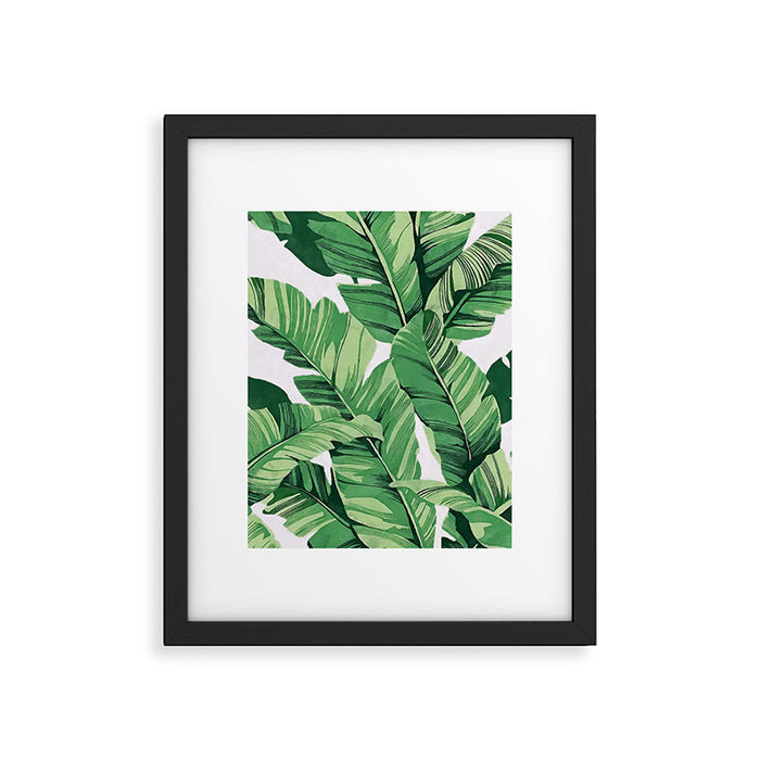 Tropical banana leaves V Framed Art Print Gallery Image 1