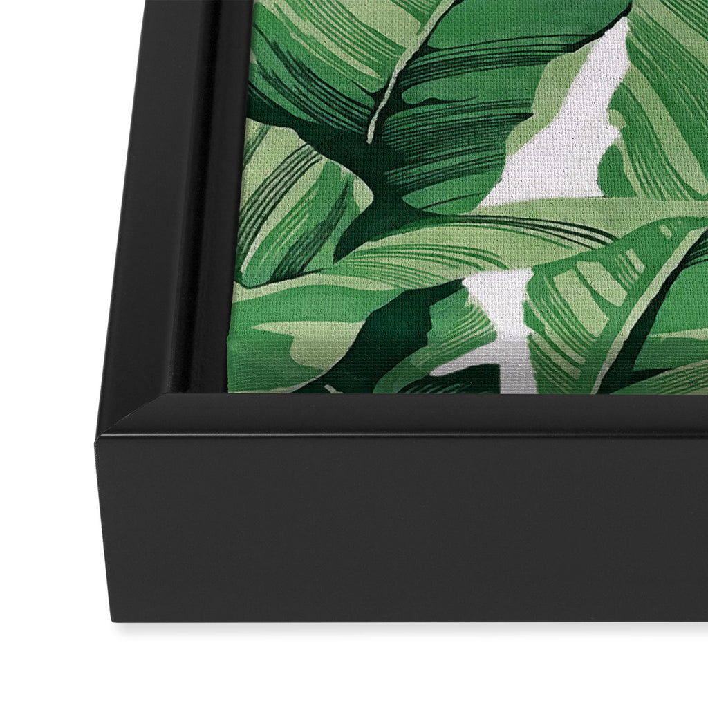 Tropical banana leaves VI Framed Canvas Print Gallery Image 3