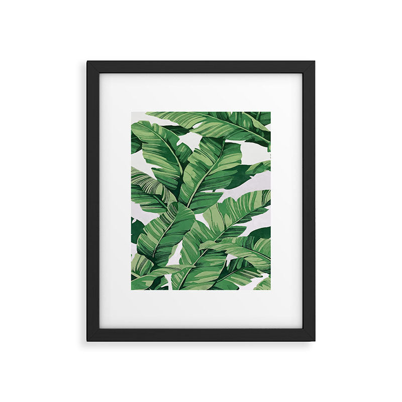 Tropical banana leaves VI Framed Art Print Gallery Image 5