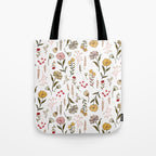 Spring Garden Flower Collection - White Tote Bag Gallery Image 1