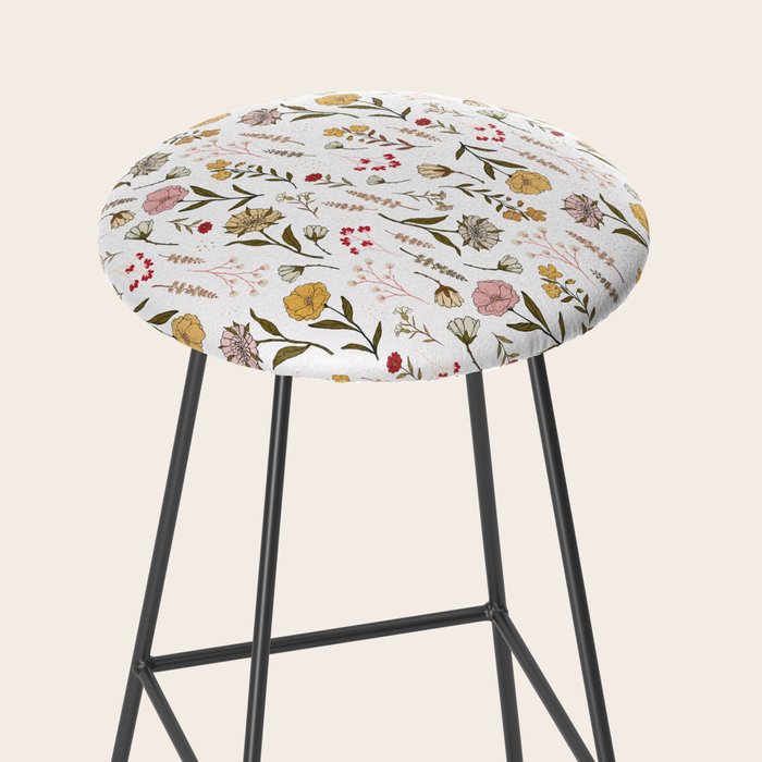Spring Garden Flower Collection - White Stool Gallery Image 2