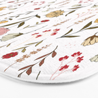 Spring Garden Flower Collection - White Bath Mat Gallery Image 3