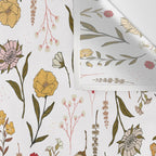Spring Garden Flower Collection - White Wall Tapestry Gallery Image 3