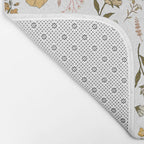 Spring Garden Flower Collection - White Bath Mat Gallery Image 2