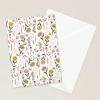 Spring Garden Flower Collection - White Stationery Card Gallery Image 2