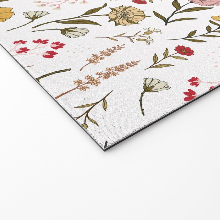 Spring Garden Flower Collection - White Welcome Mat Gallery Image 2