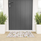 Spring Garden Flower Collection - White Welcome Mat Gallery Image 3