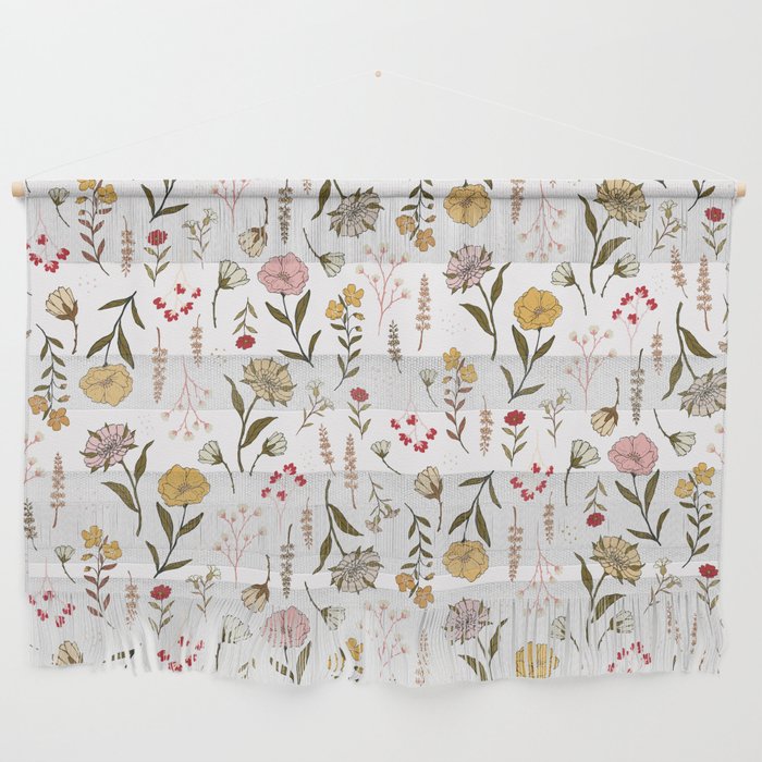 Spring Garden Flower Collection - White Wall Hanging Gallery Image 1