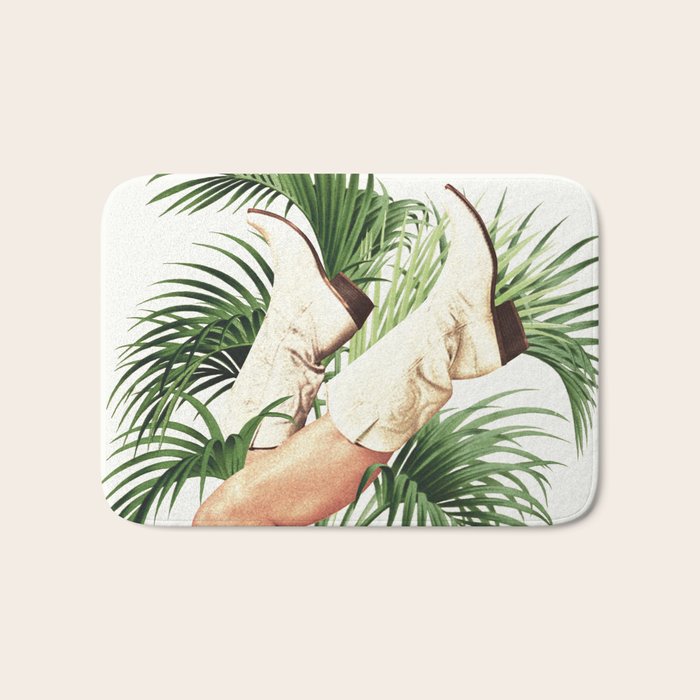 These Boots - Palm Leaves Bath Mat Gallery Image 1
