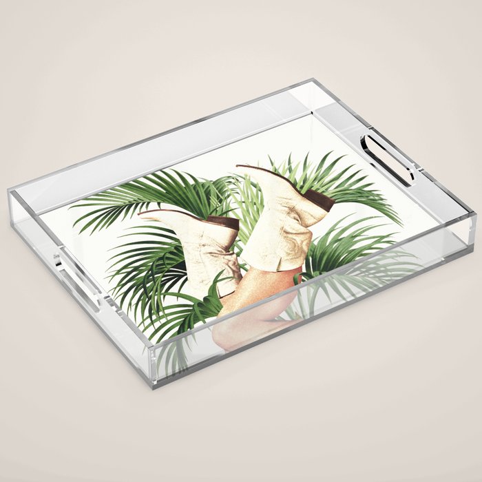 These Boots - Palm Leaves Acrylic Tray Gallery Image 1