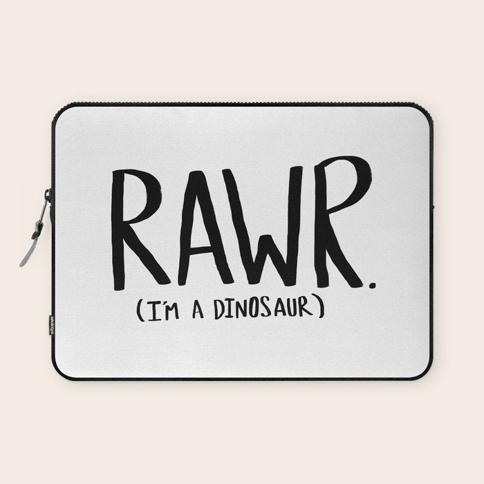 Rawr. I'm a Dinosaur Laptop Sleeve Gallery Image 1