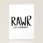 Rawr. I'm a Dinosaur Stationery Card Gallery Image 2