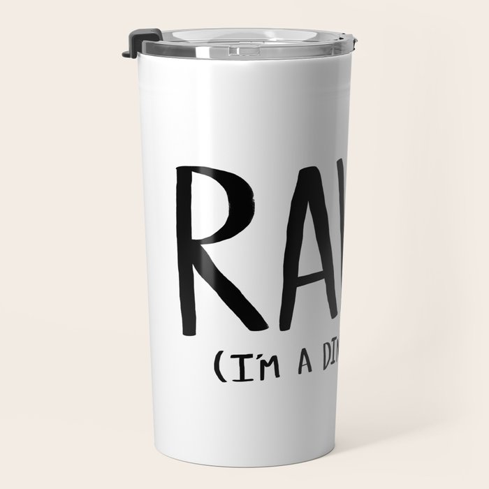 Rawr. I'm a Dinosaur Travel Mug Gallery Image 3
