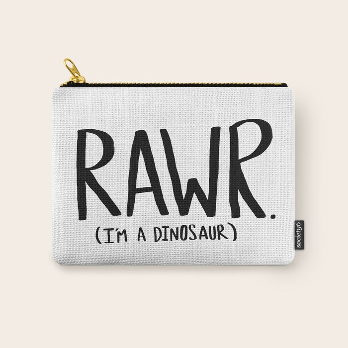 Rawr. I'm a Dinosaur Carry All Pouch Gallery Image 1