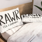 Rawr. I'm a Dinosaur Pillow Sham Gallery Image 2
