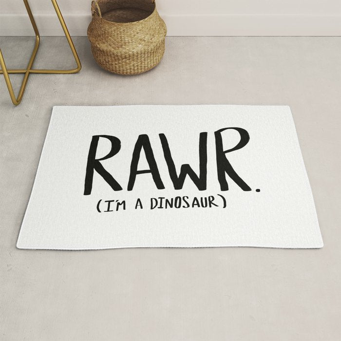 Rawr. I'm a Dinosaur Rug Gallery Image 1