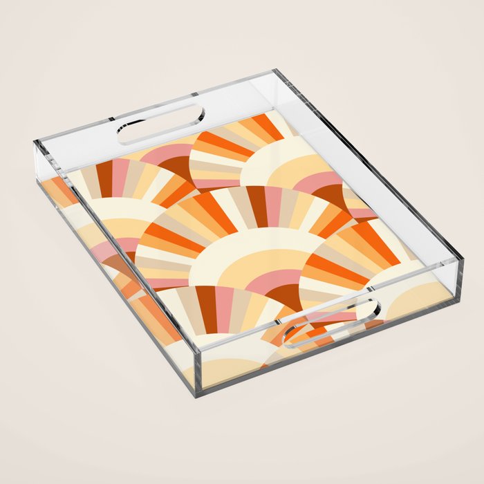 Retro Summer Sunshine Acrylic Tray Gallery Image 1