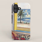 Seated Woman, Back Turned to the Open Window of Ocean & Seaside by Henri Matisse iPhone Case Gallery Image 1