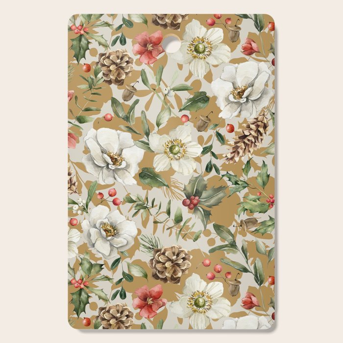 Winter flowers WP1 Cutting Board Gallery Image 1
