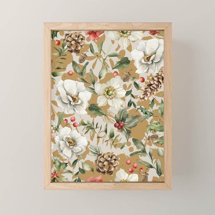 Winter flowers WP1 Mini Art Print Gallery Image 1