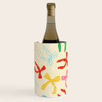 Festive Coquette Bow Pattern on Cream Wine Chiller Gallery Image 3