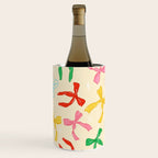 Festive Coquette Bow Pattern on Cream Wine Chiller Gallery Image 2
