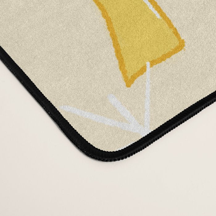 Festive Coquette Bow Pattern on Cream Desk Mat Gallery Image 4