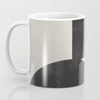 Abstract Black and Beige Geometric No. 1 Coffee Mug Gallery Image 3