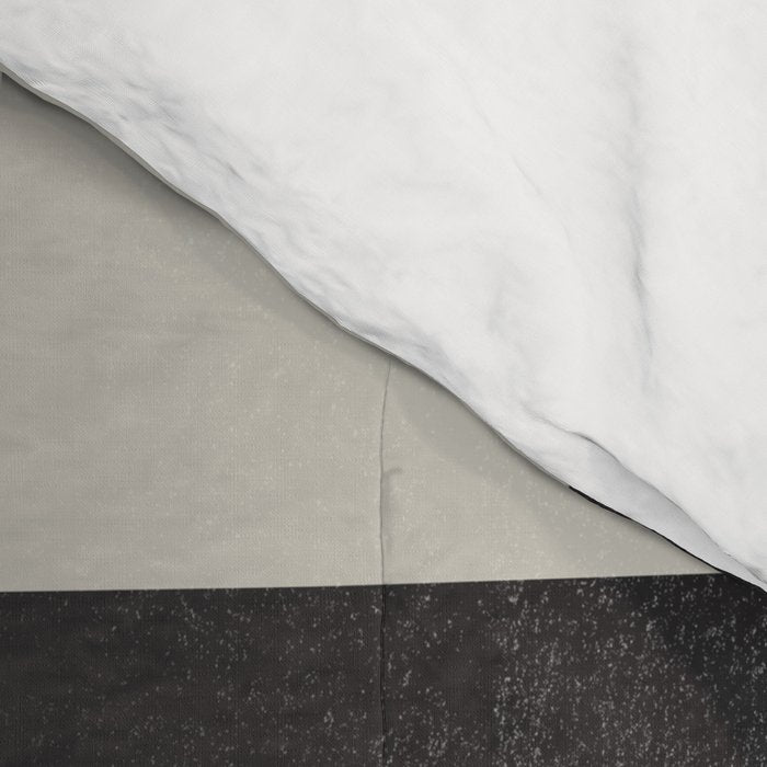 Abstract Black and Beige Geometric No. 1 Comforter Gallery Image 4