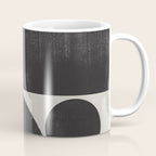 Abstract Black and Beige Geometric No. 1 Coffee Mug Gallery Image 1