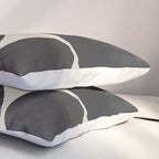 Abstract Black and Beige Geometric No. 1 Pillow Sham Gallery Image 3