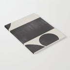 Abstract Black and Beige Geometric No. 1 Notebook Gallery Image 2