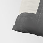 Abstract Black and Beige Geometric No. 1 Pillow Sham Gallery Image 4