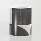 Abstract Black and Beige Geometric No. 1 Coffee Mug Gallery Image 4