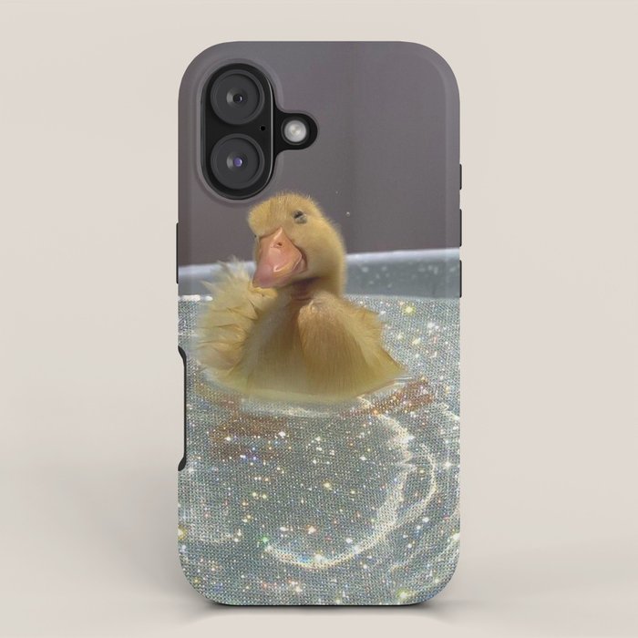 LITTLE HAPPINESS | duck | chick | collage | bath | happy | positive | cute | pet | animal | smile  iPhone Case Gallery Image 1