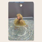 LITTLE HAPPINESS | duck | chick | collage | bath | happy | positive | cute | pet | animal | smile  Cutting Board Gallery Image 1