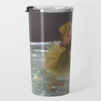 LITTLE HAPPINESS | duck | chick | collage | bath | happy | positive | cute | pet | animal | smile  Travel Mug Gallery Image 3