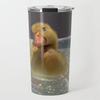 LITTLE HAPPINESS | duck | chick | collage | bath | happy | positive | cute | pet | animal | smile  Travel Mug Gallery Image 1