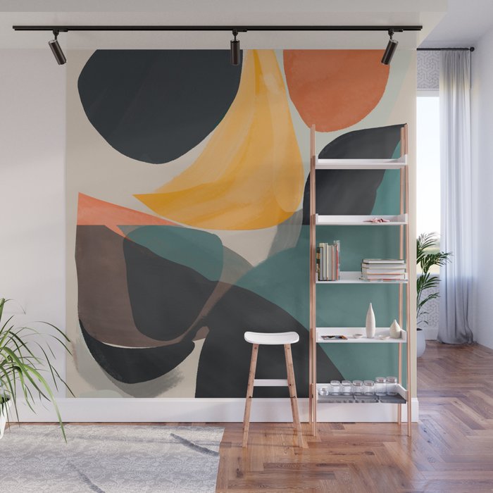 Modern Abstract Art 143 Wall Mural Gallery Image 1
