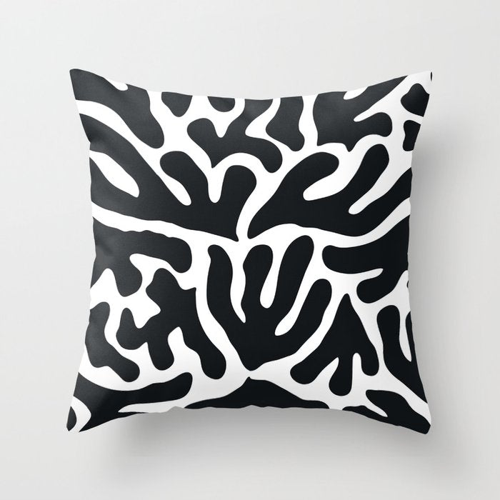 Henri Matisse Abstract Leaf Pattern Throw Pillow Gallery Image 1