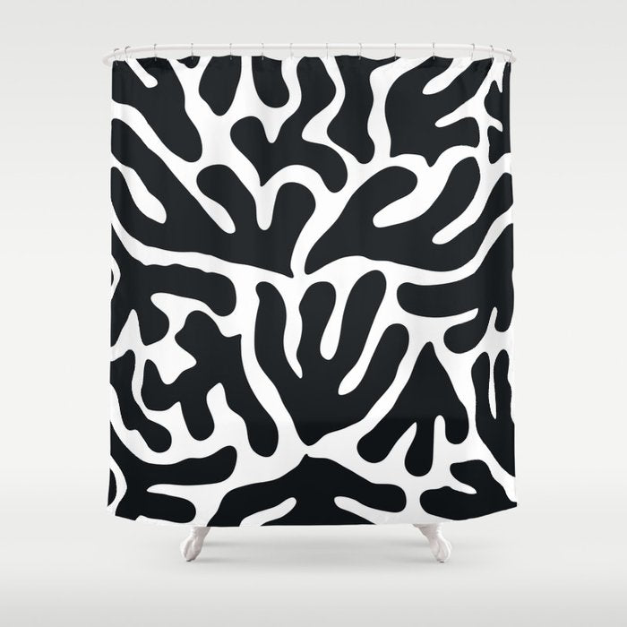 Henri Matisse Abstract Leaf Pattern Shower Curtain Gallery Image 1