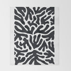 Henri Matisse Abstract Leaf Pattern Throw Blanket Gallery Image 2