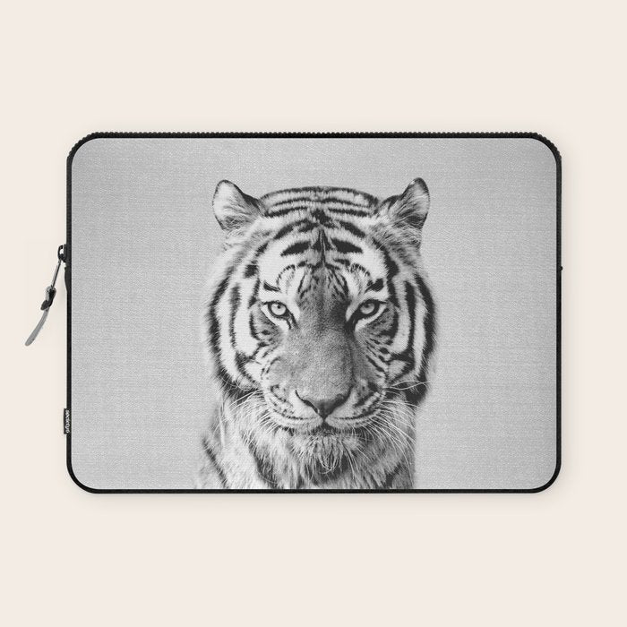 Tiger - Black & White Laptop Sleeve Gallery Image 1