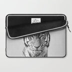 Tiger - Black & White Laptop Sleeve Gallery Image 2