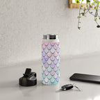 Mermaid Pastel Pink Purple Aqua Teal Water Bottle Gallery Image 5