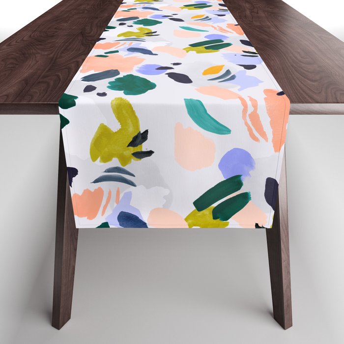 TERRAZZO BRUSHSTROKES Table Runner Gallery Image 1