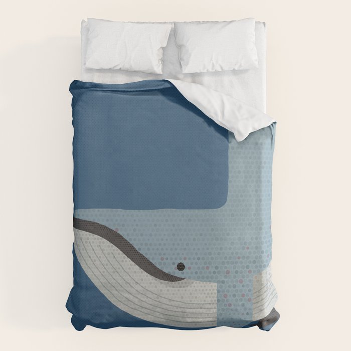 Whimsy Blue Whale Duvet Cover Gallery Image 6
