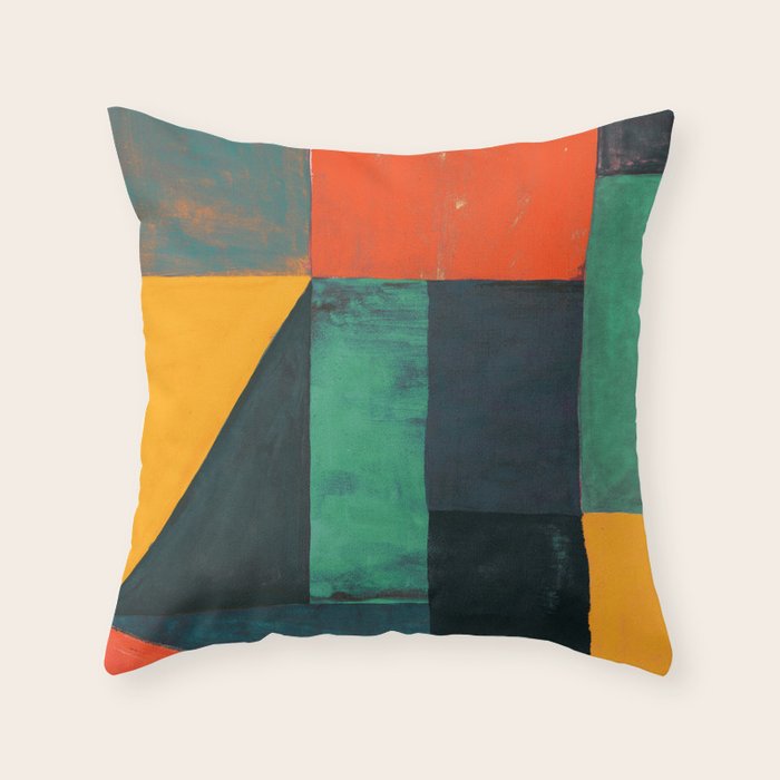 Rooms and walls Throw Pillow Gallery Image 1