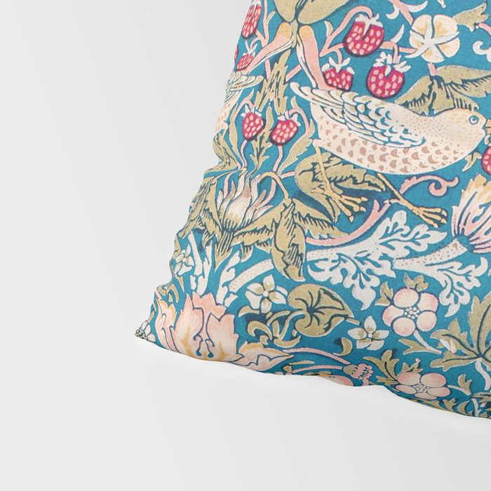 Bohemian elegant blue pink white bird floral Pillow Sham Gallery Image 4